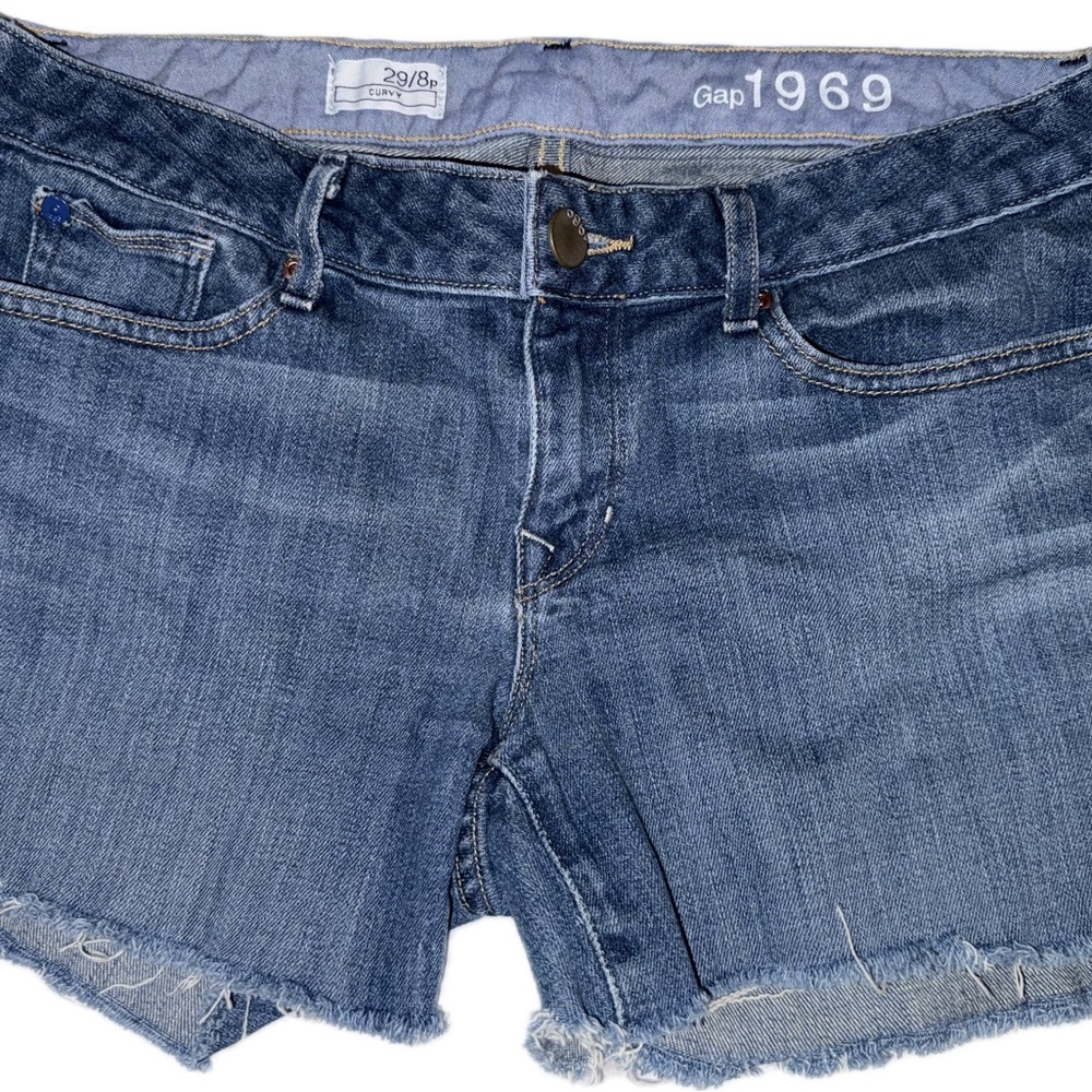 GAP 1969 Blue Denim Curvy Fit Shorts 29/8p
